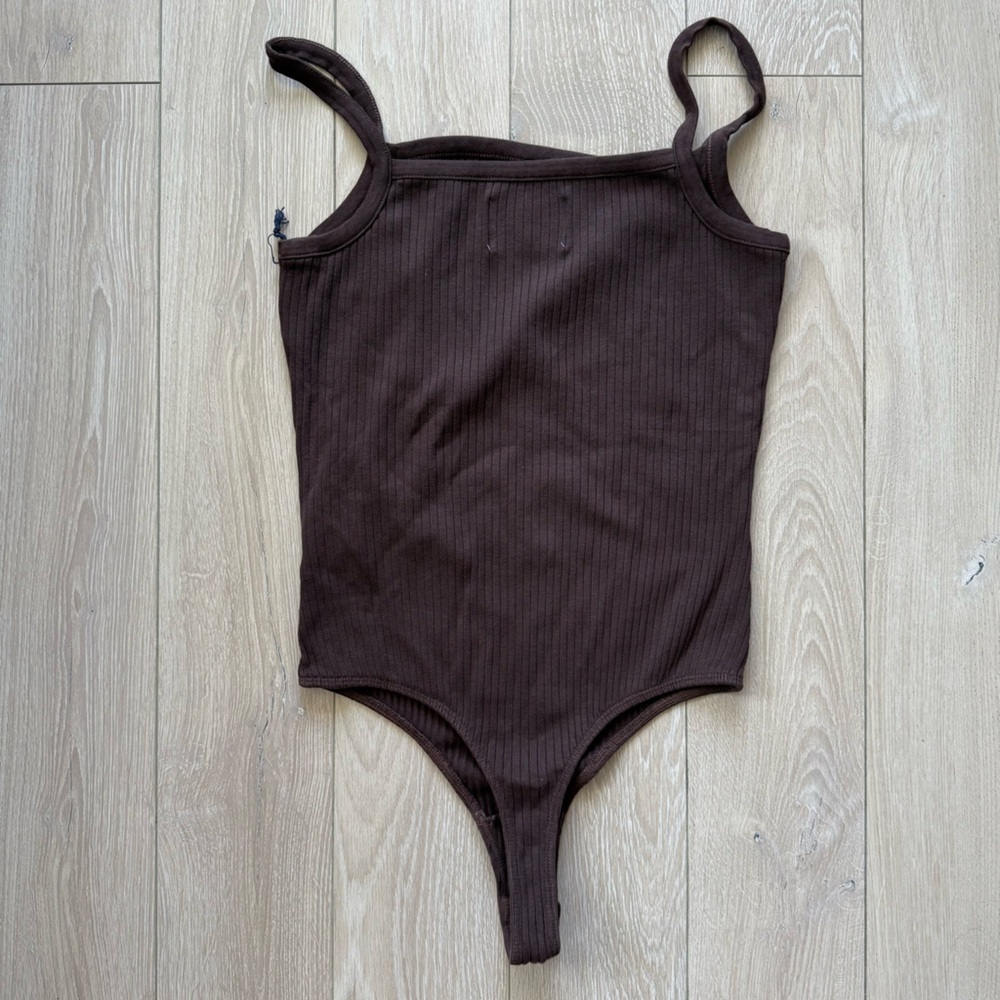 NWT Citizens of Humanity Harper Bodysuit Size XL In Bronze Brown Anthropologie - Picture 10 of 11